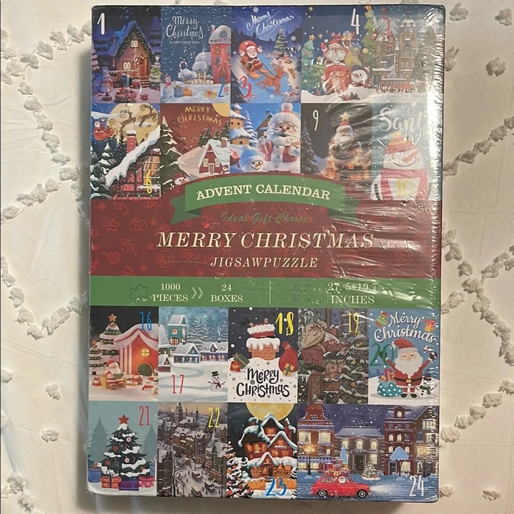 Christmas Advent Calendar Jigsaw Puzzle 24 boxes 1000 pieces